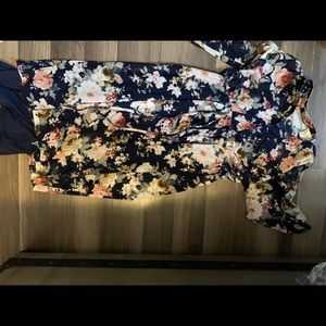 Blue maternity dress